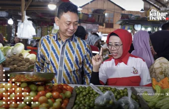 Pontianak mayor inspects staple food prices at Puring Market in Siantan