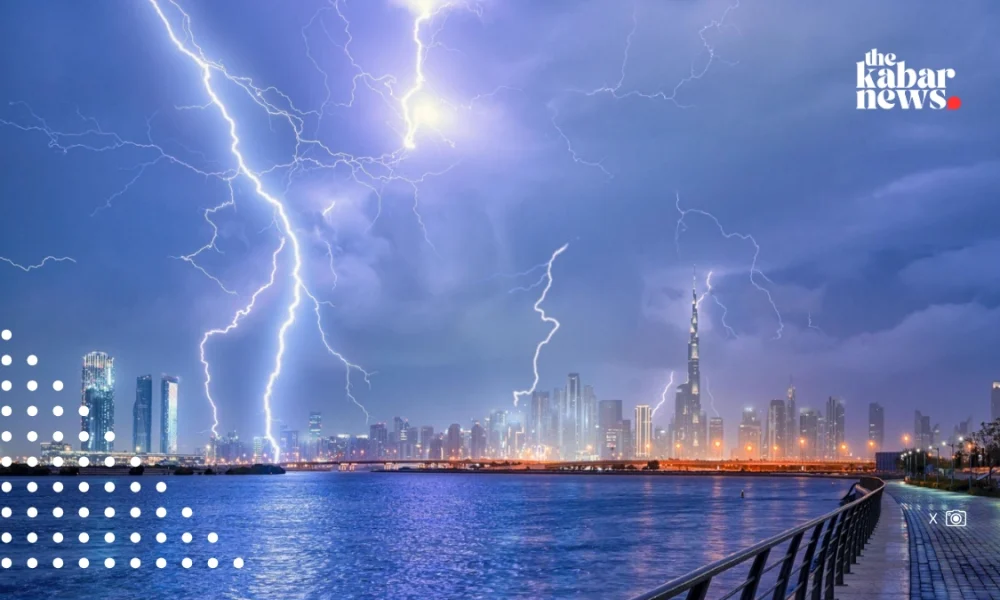 Rare storm strikes Dubai, lightning hits near Burj Khalifa as floods follow