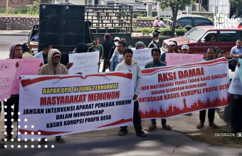 Hundreds rally in Karo, urge prosecutors to pursue village fund corruption case