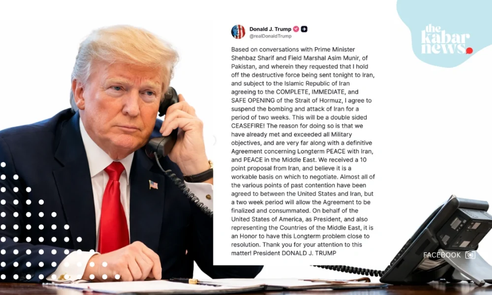 President Donald Trump agrees to two-week ceasefire deal with Iran