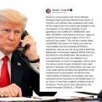 President Donald Trump agrees to two-week ceasefire deal with Iran