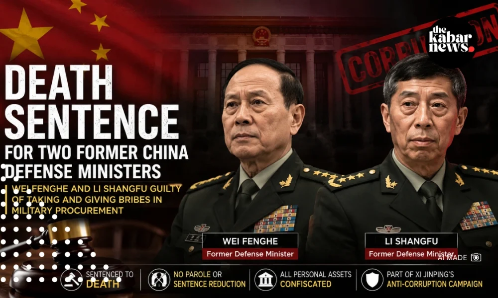 China sentences former defense ministers to death in major military corruption crackdown