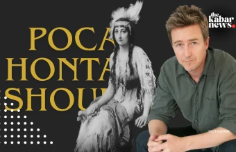 Edward Norton discovers he is a direct descendant of Pocahontas through a historic family line