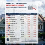 Major US cities lose residents as immigration slowdown reshapes population growth
