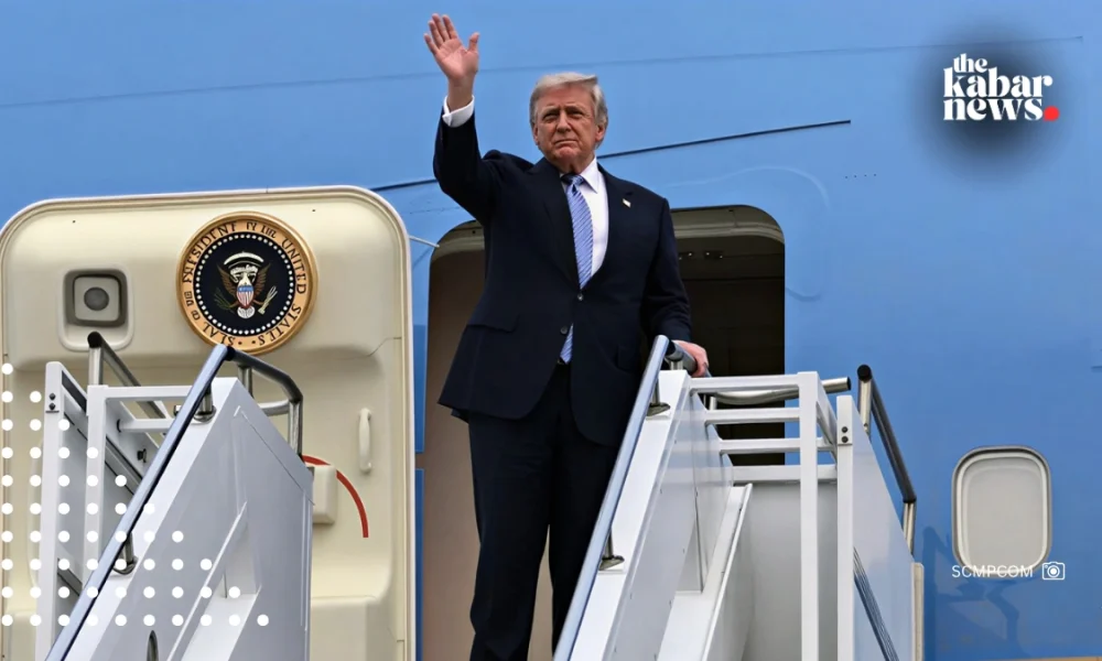 Trump delegation discards all China-issued items before boarding Air Force One