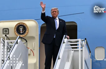 Trump delegation discards all China-issued items before boarding Air Force One