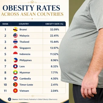 ASEAN’s rising obesity rates reflect changing lifestyles