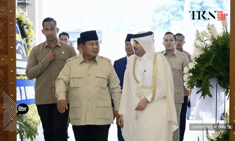 Prabowo honors Qatar’s former Emir at Jakarta Embassy | The Kabar News