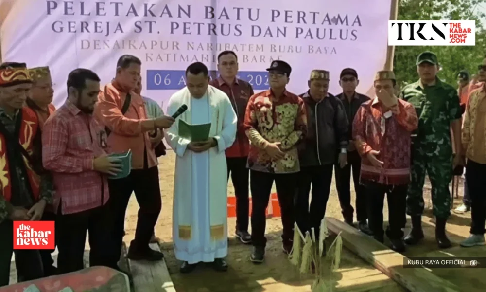 Kubu Raya begins construction of Kapur Village church | The Kabar News