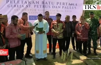 Kubu Raya begins construction of Kapur Village church | The Kabar News