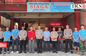 Kubu Raya police boost wildfire readiness with volunteers | The Kabar News