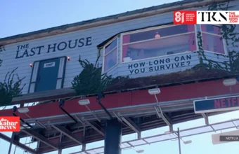 Netflix traps man in billboard for ‘The Last House’ premiere