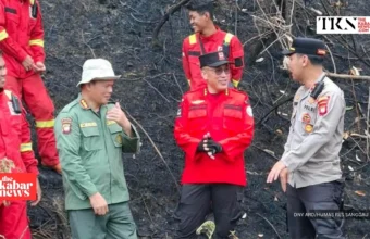 Crews monitor Sanggau hillside after forest fire | The Kabar News