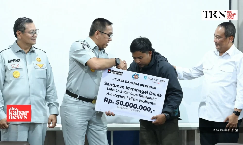 Jasa Raharja pays Rp70m to KM Virgo victim’s family | The Kabar News