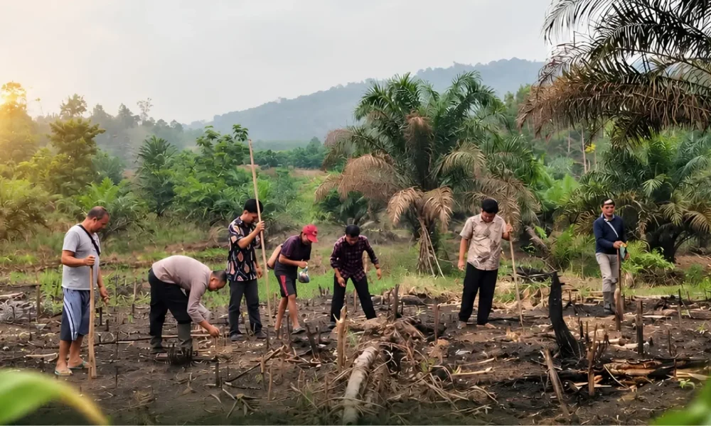Kembayan police plant hybrid corn on 1.9 hectares | The Kabar News